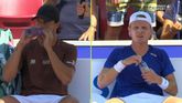 Bizar begin van eerste ATP-finale Nederlandse tennisser Jesper de Jong: 'Dit zie je niet vaak'