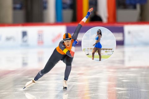 Topschaatsster Joy Beune plaagt Nederlandse collega met opmerking over lichaamsdeel