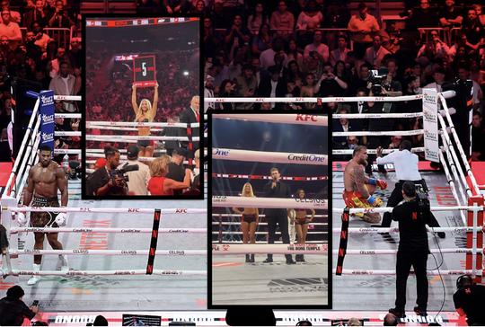 Ringmeisjes stelen de show tijdens gevecht Jake Paul en Anthony Joshua: 'Ben hier alleen voor hen'