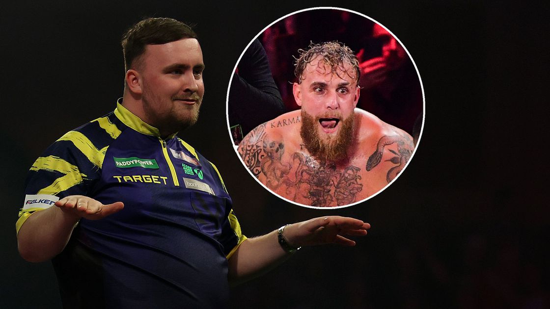 Topdarter Luke Littler bemoeit zich met gevecht Jake Paul en maakt verloofde van Jutta Leerdam belac