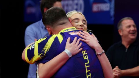 Luke Littler en Faith Millar © Getty Images