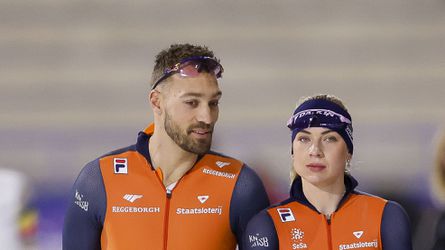 Schaatstopper Kjeld Nuis drijft de spot met huwelijkswens van vriendin Joy Beune: 'Ohyeahhh'