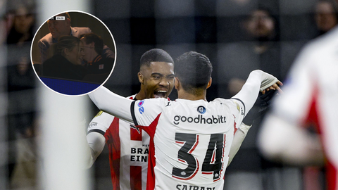 PSV-spits Myron Boadu grapt over bliksembezoek Jutta Leerdam: 'Dan heb ik problemen thuis'