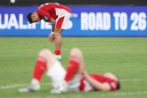 De teleurstelling bij de pijnlijke nederlaag van Indonesië tegen Australië. ©Getty Images.