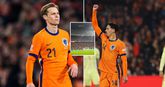Spelersvrouwen Frenkie de Jong en Tijjani Reijnders zien middenvelders uitblinken tijdens Nederland - Spanje
