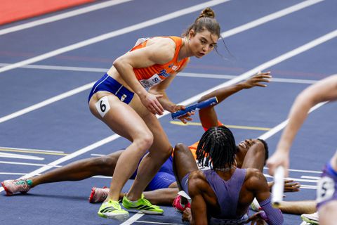 Groot drama treft Nederlandse gemengde estafetteploeg zonder Femke Bol op WK indoor atletiek