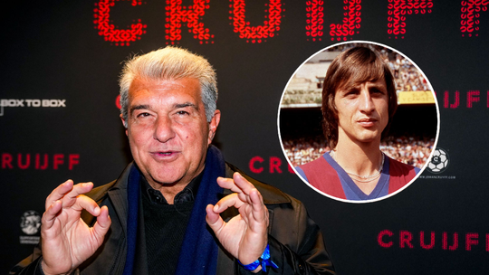 FC Barcelona-president maakt opvallende vergelijking tussen Johan Cruijff en Oranje-speler: 'Hij bewaakt die stijl'
