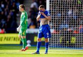 Jamie Vardy baalt van de degradatie van 'zijn' Leicester City uit de Premier League. ©Getty Images