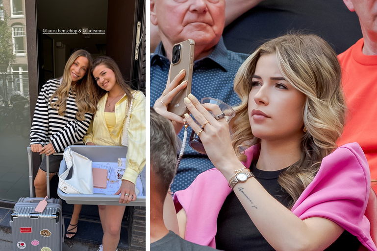 Kenneth Taylors vriendin Jade Anna brengt bezoekje aan BN'ers, speciaal cadeau voor vrouw Davy Klaassen