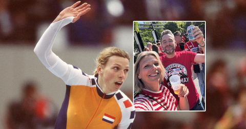 Ex-topschaatsster duikt op bij kampioensfeestje PSV, partner heeft verleden bij Eindhovense club