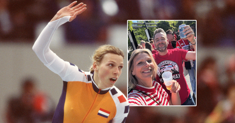Ex-topschaatsster duikt op bij kampioensfeestje PSV, vriend heeft verleden bij Eindhovense club