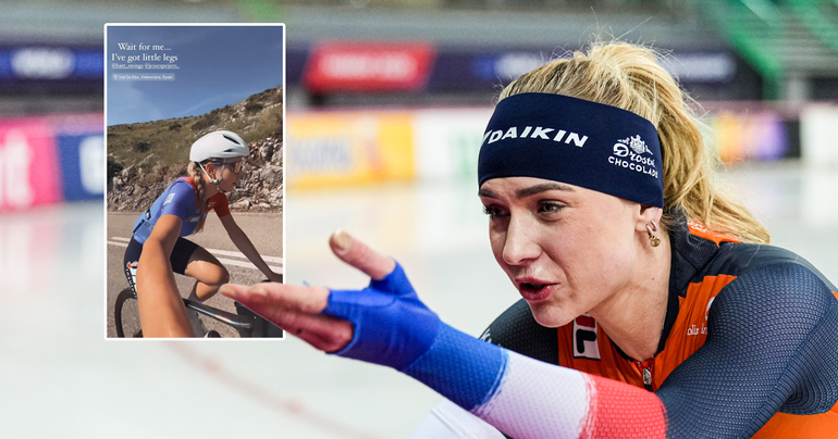 Topschaatsster Joy Beune is wanhoop nabij tijdens uitje met mannelijke collega's: 'Wacht op mij'