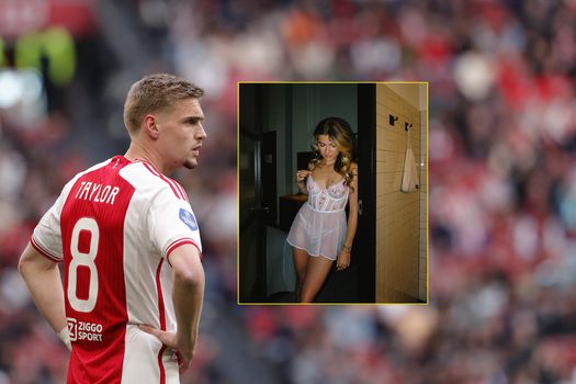 Jade Anna van Vliet poseert in lingerie, vriend Kenneth Taylor van Ajax reageert met één woord