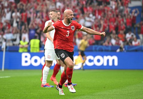 Bekijk hier de goal van Gernot Trauner voor Oostenrijk op het EK, pas de derde Feyenoorder ooit