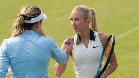 Vriendin van Tallon Griekspoor druipt snel af na langverwachte terugkeer op tennisbaan