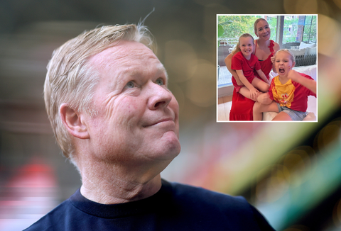 Feest in huize Koeman na WK-finale, kleinkinderen ex-bondscoach Oranje dolgelukkig