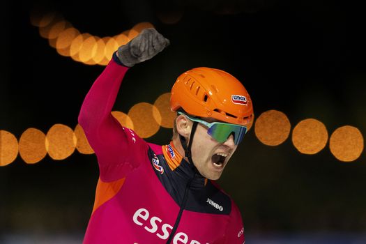 'Ik heb mezelf verbaasd': Team Essent-schaatser gaf alles voor eerste zege in zijn carrière