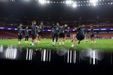 Atlético Madrid traint in het Emirates Stadium in voorbereiding op het treffen met Arsenal. ©Getty Images