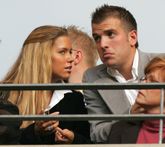 Rafael van der Vaart in 2005 met zijn vriendin Sylvie Meis. © Pro Shots