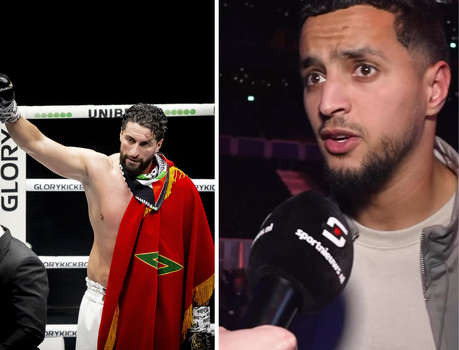 Mo Ihattaren duikt op bij gevecht Jamal Ben Saddik tijdens Glory 98: 'Ik doe het ook veel in mijn vrije tijd'