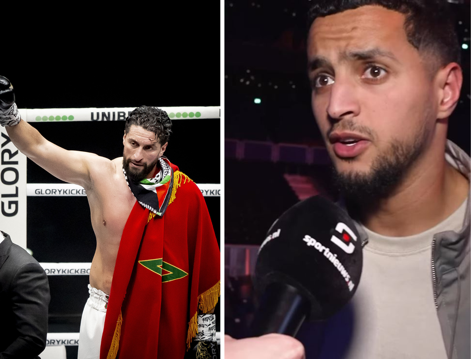 Mo Ihattaren duikt op bij gevecht Jamal Ben Saddik tijdens Glory 98: 'Ik doe het ook veel in mijn vrije tijd'