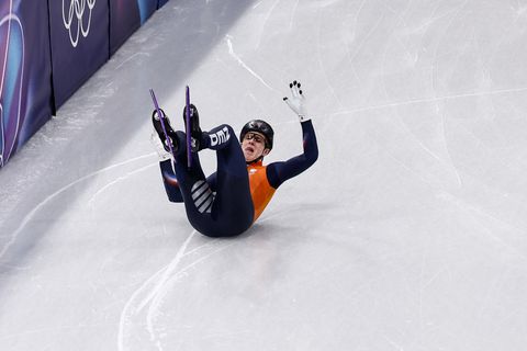 Goed nieuws vanuit de shorttrackhal: hard gevallen Teun Boer 'gewoon' aanwezig op de training
