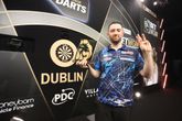 Luke Humphries won in Dublin zijn derde avond op rij © PDC Darts