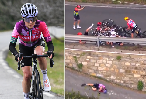 Zwaar gevallen wielrenster deelt na drama in Milaan-Sanremo de heftige gevolgen: 'Ik kom terug!'