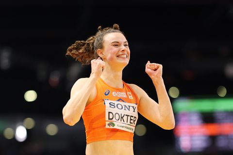 Topatlete Sofie Dokter nestelt zich in goede positie op WK atletiek: Nederlandse leidt klassement op vijfkamp