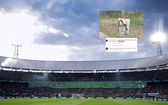 Zo pestten Feyenoord-fans de 'dromende' NEC-fans: van posters van André van Duin tot spandoeken in De Kuip