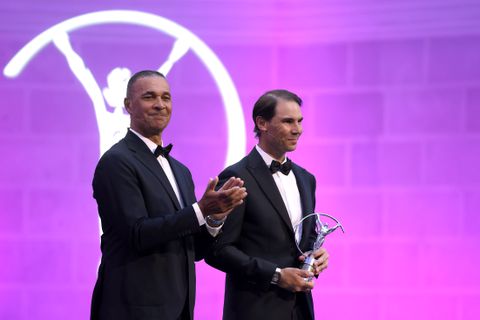 Ex-topvoetballer Ruud Gullit heeft op bijzondere avond ontmoeting met Rafael Nadal