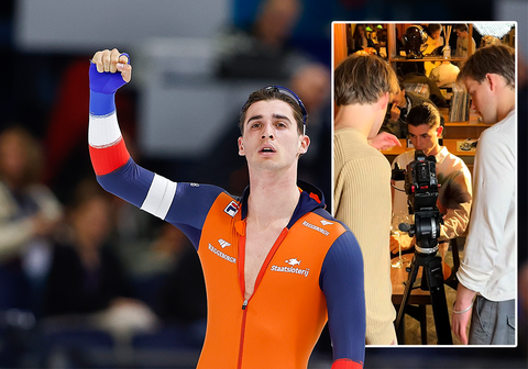Topschaatser Jenning de Boo geeft inkijkje achter de schermen bij uitstapje als model