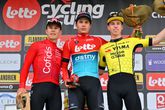 Matthew Brennan (r) stond begin mei nog op het podium in Circuit de Wallonie © Getty Images