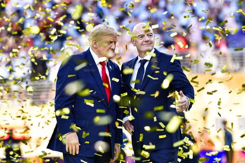 Donald Trump heeft na succesvol WK voetbal hoge functie in gedachten voor FIFA-baas Gianni Infantino