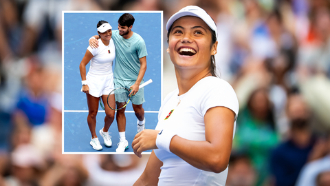 Toptennisster Emma Raducanu loopt flink binnen in jaar vol liefdesgeruchten