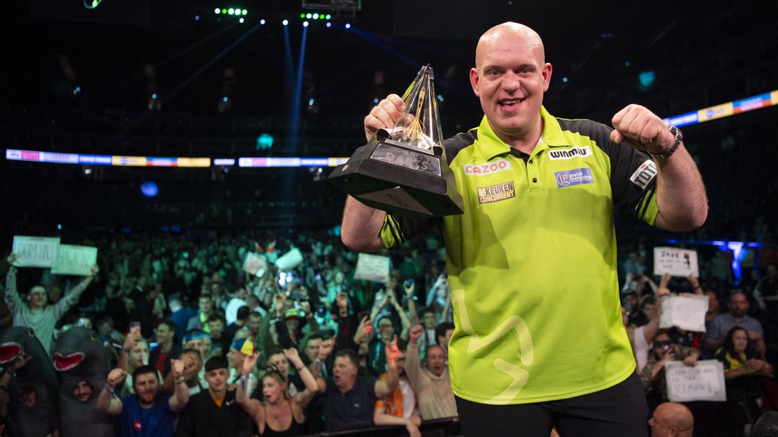 Premier League Darts Schedule |  Michael van Gerwen on the second night against Nathan Aspinall