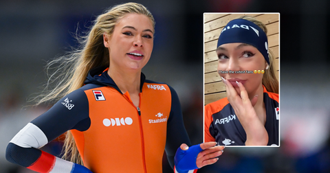 Jutta Leerdam pinkt traantje weg na hartverwarmende actie aan topschaatsster: 'Ik heb de liefste fans'