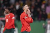 Cristiano Ronaldo kan zijn ogen niet geloven na zijn mislukte penalty © Getty Images