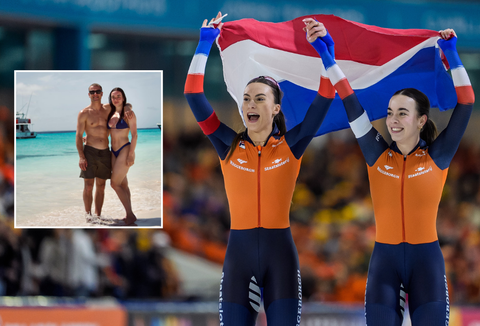 Nederlands schaatskoppel geniet volop van zomerse vakantie na bewogen sportjaar: 'Lekker man'