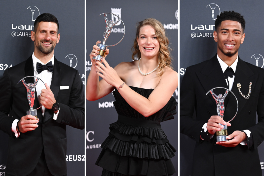 Foto's | Diede de Groot schittert tussen Novak Djokovic en Jude Bellingham bij de Laureus Awards