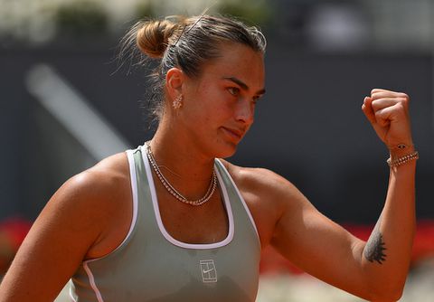 Toptennisster Aryna Sabalenka dendert door in Madrid en bouwt indrukwekkende winreeks verder uit