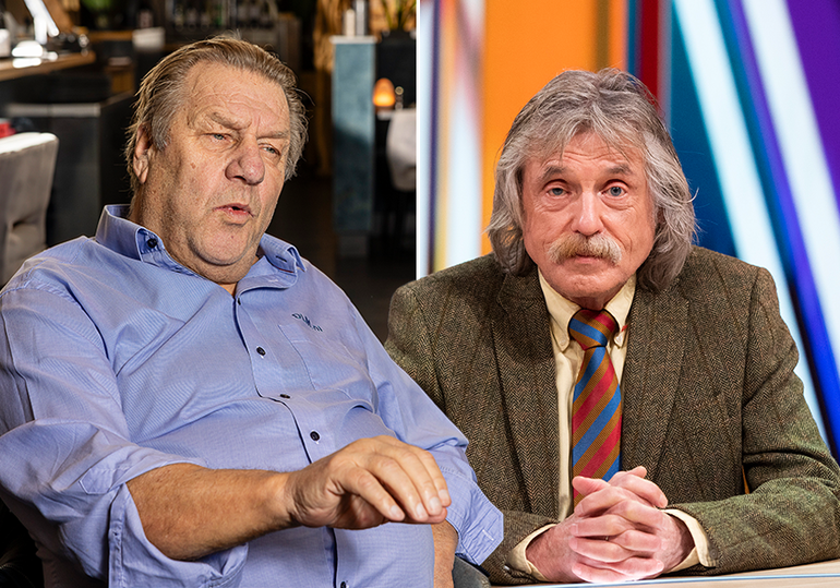 Johan Derksen vertelt opvallende anekdote over liefdesleven Jan Boskamp: 'Gewoon in je onderbroek open doen'