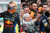 Max Verstappen met zijn oma Marianne. © Getty Images