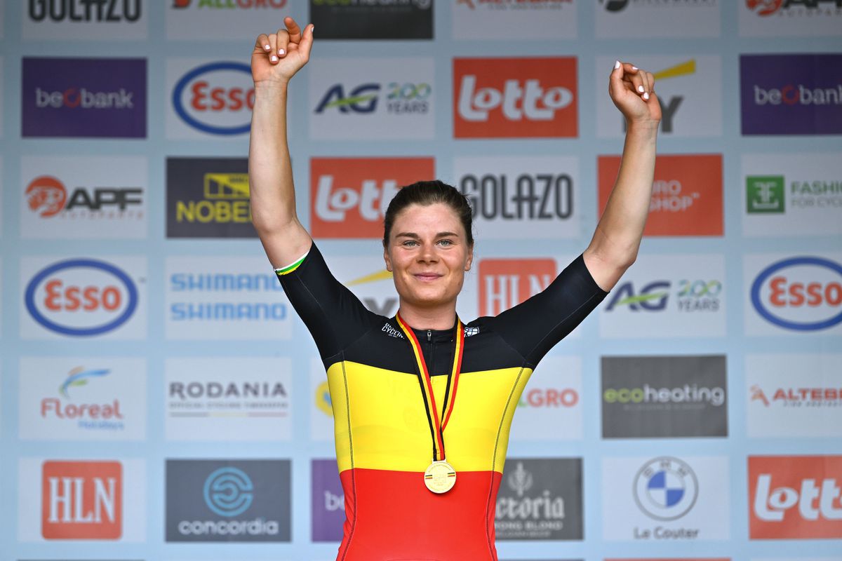 Lotte Kopecky voor vierde keer Belgisch kampioene