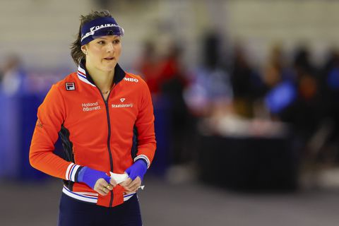 Zenuwen bij schaatstalent Angel Daleman voor belangrijk jaar: 'Dat heb ik niet heel vaak'