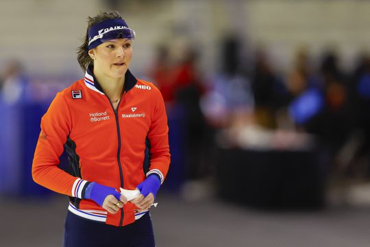 Zenuwen bij schaatstalent Angel Daleman voor belangrijk jaar: 'Dat heb ik niet heel vaak'