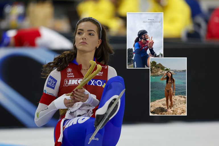 Populaire schaatsster krijgt 'reality check': 'Nog geen 24 uur geleden lag ik op het strand...'