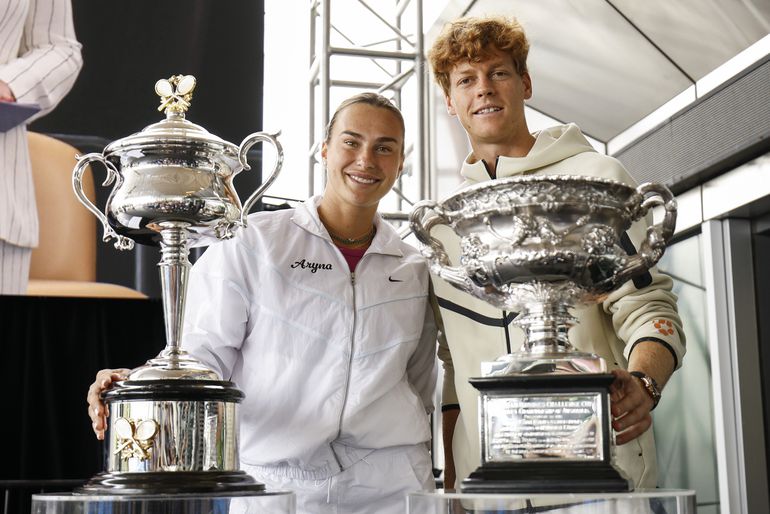 'Jij bent sterker!': toptennisser Jannik Sinner tegen Aryna Sabalenka na bijzonder duel op Wimbledon