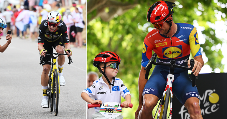 Zoontjes van topwielrenners stelen de show in Tour de France: 'Een grote vedette'
