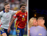 Lamine Yamal en Fermin López wonnen deze zomer samen het EK, López plaatste na een opvallend bericht ook nieuwe foto's met zijn vriendin © Getty Images, Instagram